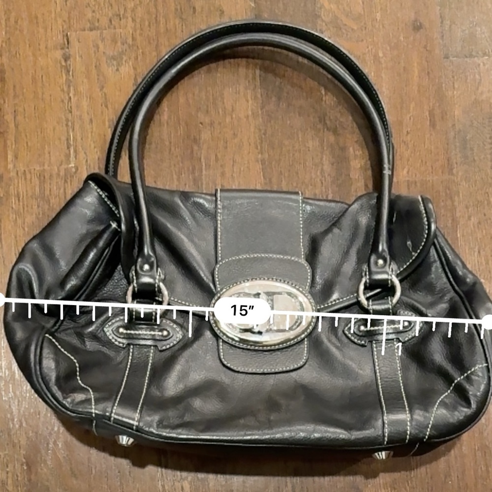 Dior Black Leather Shoulder Bag